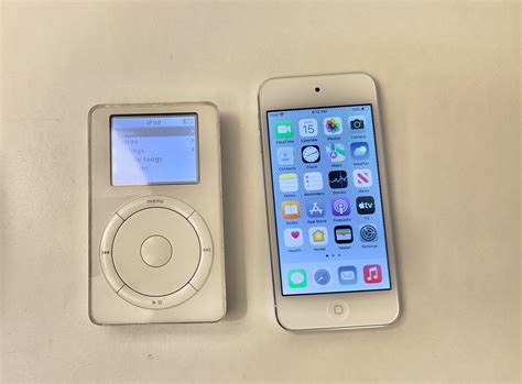 The Bookends of the iPod. 2001 1st Gen iPod & 7th gen iPod touch : r/ipod