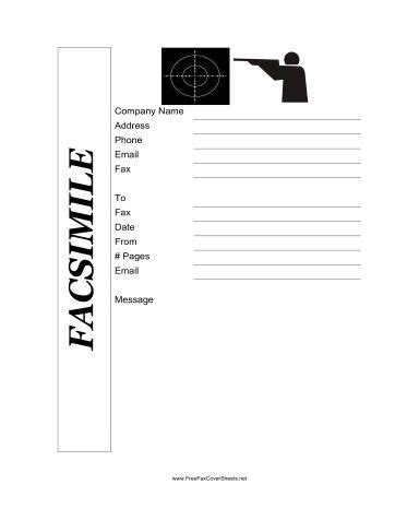 Shooting Range Fax Cover Sheet At FreeFaxCoverSheets Net Fax Cover