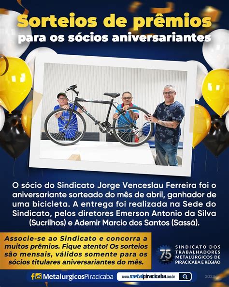 Parabéns Ao Nosso Sócio Aniversariante Do Mês De Abril Jorge Venceslau