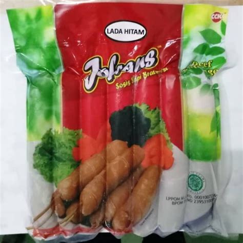 Jual Jofrans Sosis Sapi Bakar Lada Hitam Gr Black Paper Shopee