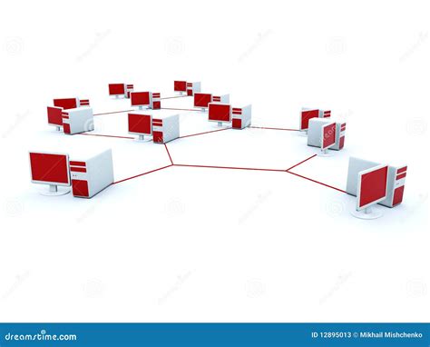 Computer Cluster Stock Illustration Illustration Of Telecommunication