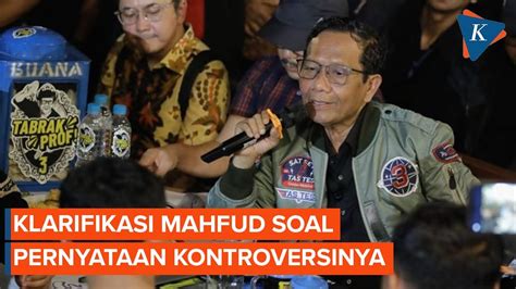 Mahfud Klarifikasi Soal Pernyataan Ibu Melahirkan Anak Berakhlak Buruk