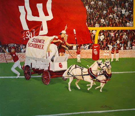 College Football In America Painting By Alan Lakin Fine Art America