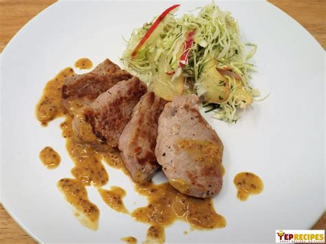 Pork Tenderloin With Apple Fennel Slaw Recipe Yeprecipes