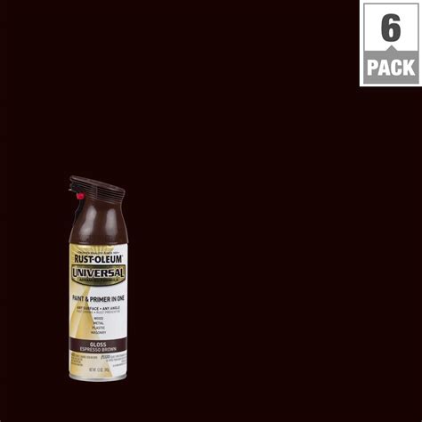 Rust Oleum Universal 12 Oz All Surface Gloss Espresso Brown Spray