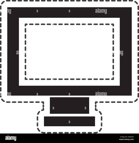 Monitor Desktop Computer Icon Vector Illustration Design Stock Vector