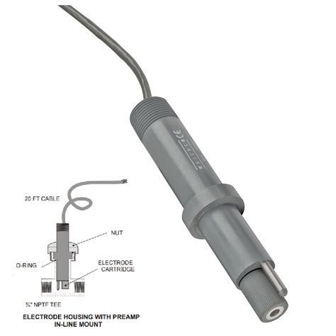 Walchem Inline Ph Sensor With Preamp W Atc Tee Pfc Estore