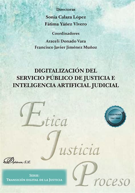 Libro Digitalizaci N Del Servicio P Blico De Justicia E Inteligencia