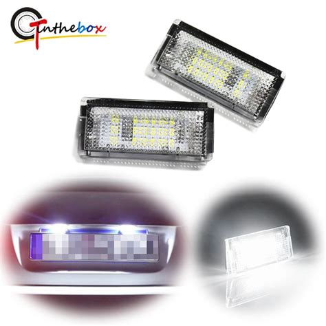 V Led Number License Plate Light Lamp Cold White Canbus Car No