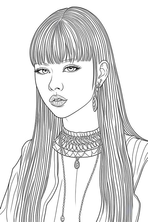 Blackpink Lisa Coloring Page Gallery Stablecog