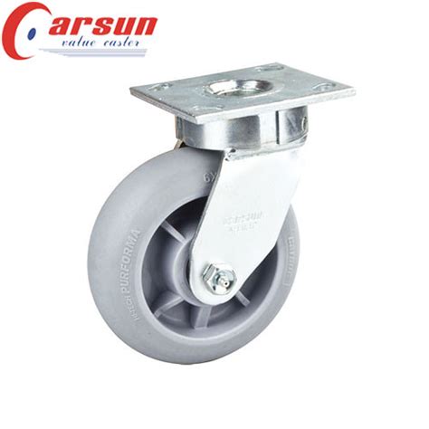 150mm Heavy Duty Industrial Casters 6 Inch Swivel TPR Caster Wheels