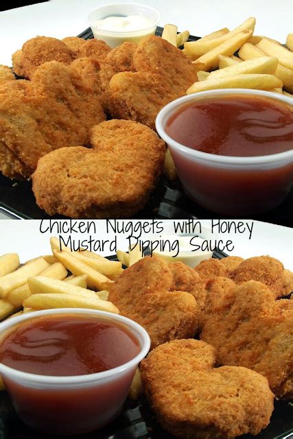 Chicken Nuggets with Honey Mustard Dipping Sauce