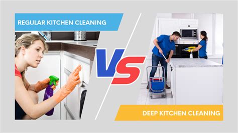 Regular Cleaning VS Deep Cleaning Of The Kitchen Must Read