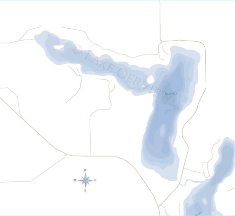 Island Lake Map, Hubbard County MN - Etsy