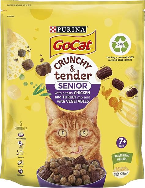 Purina Go Cat Crunchy And Tender Senior With A Chicken And Turkey Tasty