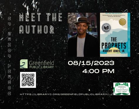 Author Talk with Robert Jones, Jr.: The Prophets, - Visit Greenfield, MA