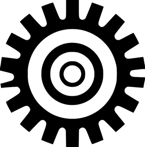 Premium Vector Gear Minimalist And Flat Logo Vector Illustration