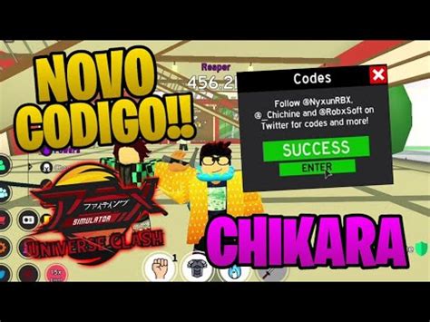 NOVO CÓDIGO CÓDIGO DE CHIKARA PARA O ANIME FIGHTING SIMULATOR GG