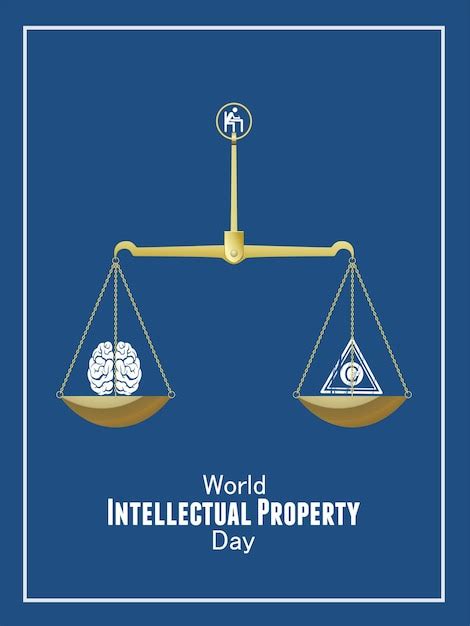 Premium Vector World Intellectual Property Day Poster