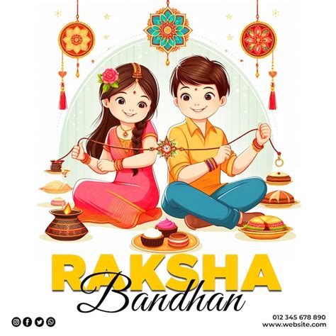 Raksha Bandhan Social Media Posts With Ai Images Premium Ai Generated Psd