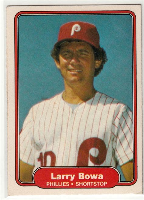 Fleer Baseball Card Larry Bowa Phillies On Ebid United States