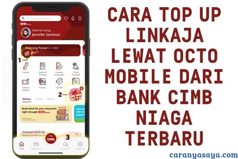 Cara Top Up LinkAja Lewat Octo Mobile Dari Bank CIMB Niaga Terbaru