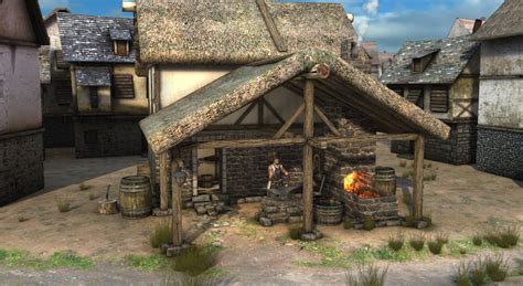 Medieval Smithy 3d Scene Mozaik Digital Education And Learning