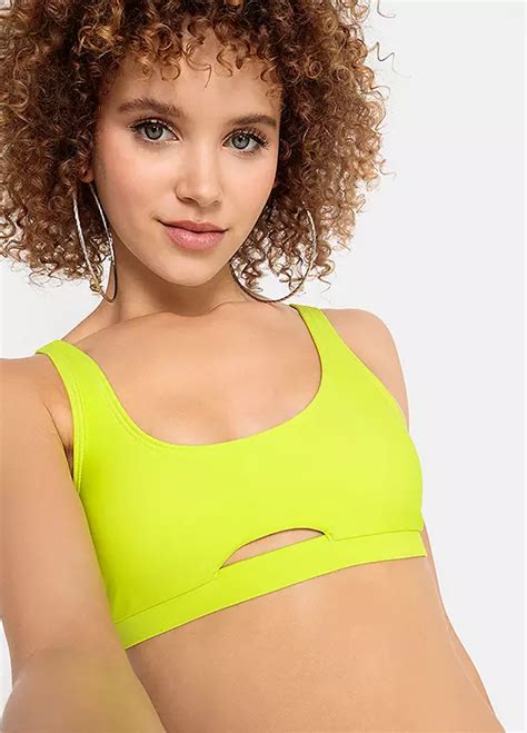 Lime Bustier Bikini Top By Lscn By Lascana Look Again