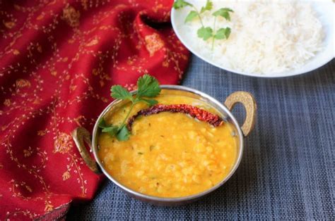 Indian Dal Tadka Dal Fry With Basmati Rice Instant Pot Piping Pot