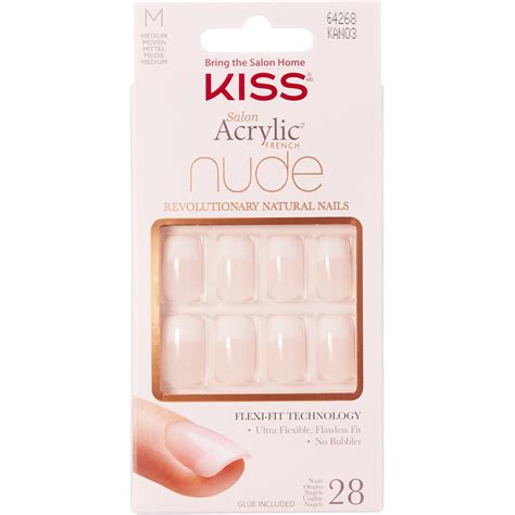 Tekokynnet Kiss kpl Salon Acrylic Nude French suorakärki tokmanni fi
