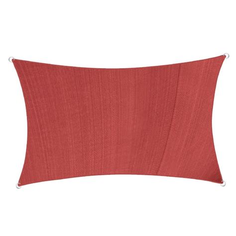 Workpoint 8 Ft X 10 Ft Red Rectangle Sun Shade Sail For Backyard Deck Outdoor Red 0810 The