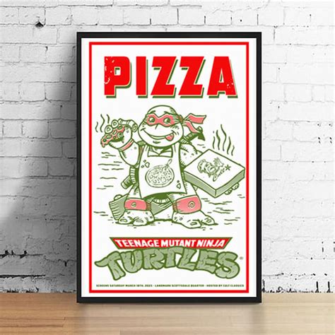 TMNT 1990 Pizza Party Event Print | Cult Classics