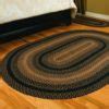 Ebony Jute Area Rugs Country Style Braided Jute Rugs