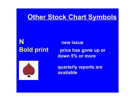 Ch 1 A How To Read A Stock Table Ppt