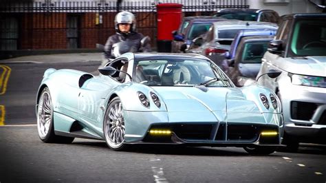 Supercars In London February 2023 CSATW469 Pagani Huayra Bugatti