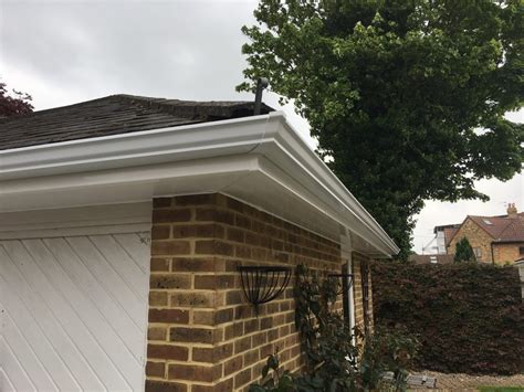 Installation Of White Fascias Soffits And Aluminium Gutters In Staines