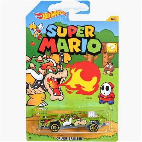 MISB Mattel Hot Wheels Nintendo Series 2016 Super Mario Bros Bowser Cruise Bruiser 1 64 Scale