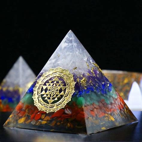 Authentic 7 Chakra Orgone Crystal Pyramid 2020 Chakrapray