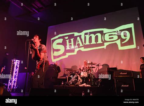 Sham 69 Iconic Punk Rock band at The Swindon Meca music venue November 2016 Stock Photo - Alamy