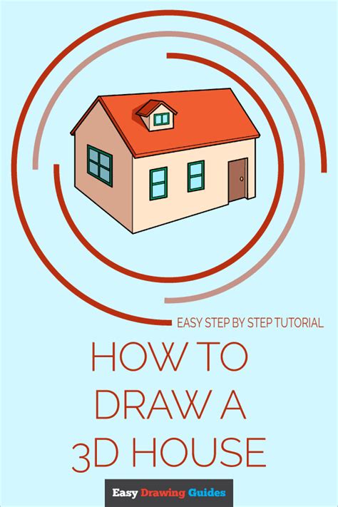 How to Draw a 3D House - Really Easy Drawing Tutorial