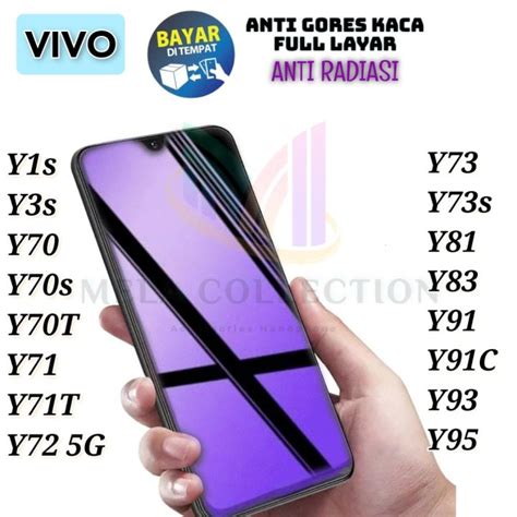 ANTI GORES KACA BLUELIGHT VIVO Y1s Y3s Y70 Y70s Y70T Y71 Y71T Y72 5G