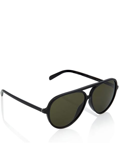 Celine Black Acetate Aviator Sunglasses In Black Lyst