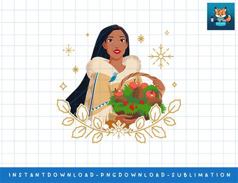 Disney Princess Pocahontas Holiday Png Sublimate Digital P Inspire