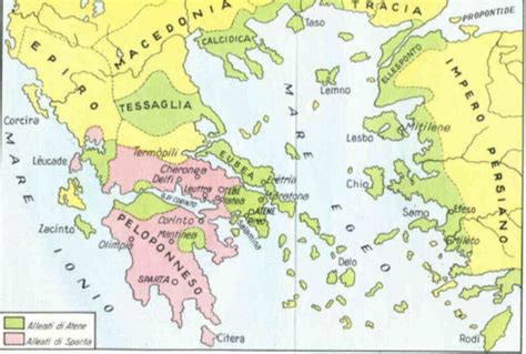 Mappa Sintetica Dell Antica Grecia