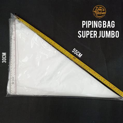 Jual PIPING BAG PLASTIK SEGITIGA JUMBO 55cm X 30cm X 41cm Isi 100