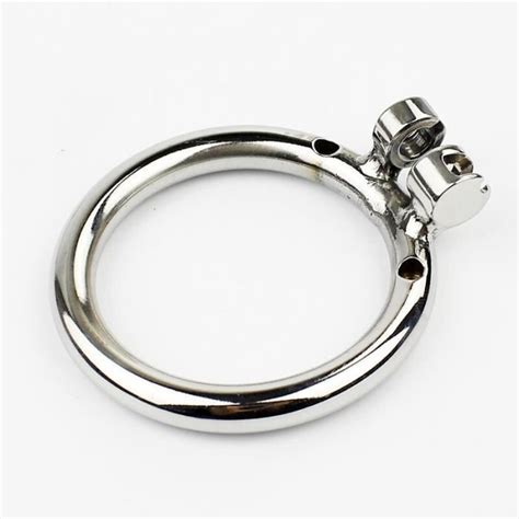 Cockring Petit Dispositif De Chastet Masculine En Acier Inoxydable