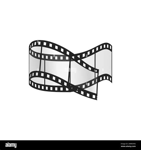 3d Film Strip Folded Transparent Blank Filmstrip For Photo And Video