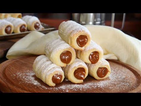 CAÑONCITOS con DULCE DE LECHE Hojaldre fácil en minutos CUKit