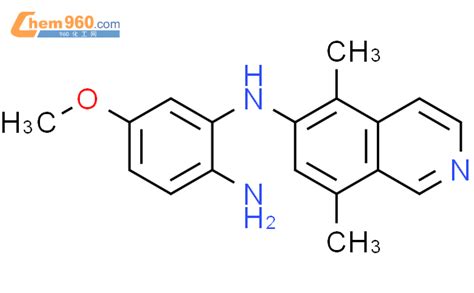 98447 14 4 1 2 Benzenediamine N2 5 8 Dimethyl 6 Isoquinolinyl 4