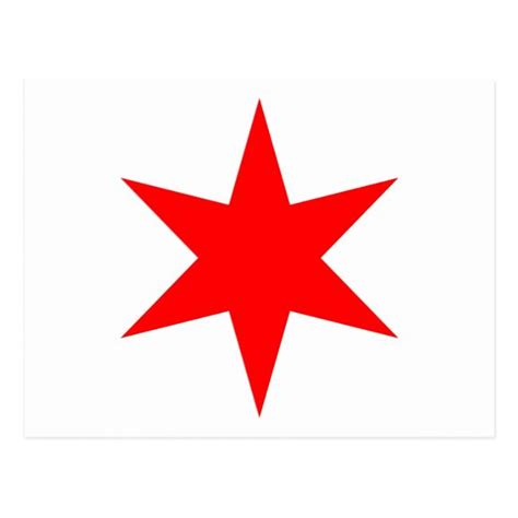 A Red Star On A White Background